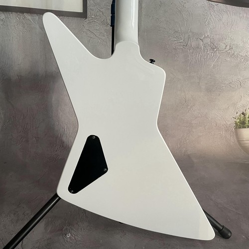 White Body 1984 Explorer Electric Guitar HPL Fretboard Set in Joint 6Strings - Picture 5 of 7