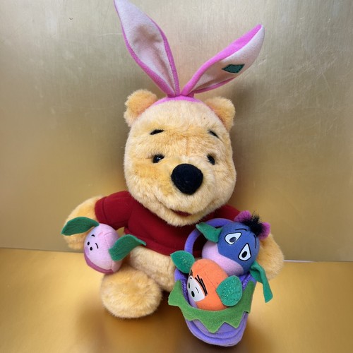 Winnie The Pooh & Friends Easter Bunny Plush Stuffed Animal Toy 1999 Mattel 9" - Picture 17 of 24