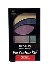 Revlon Photoready Eye Contour Kit, Eye Shadow, 517 Eclectic, 0.1 oz