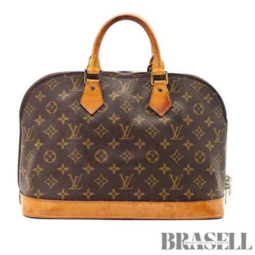 LOUIS VUITTON Monogram Alma PM M51130 Handbag Brown Unisex with Padlock Key - Picture 3 of 18