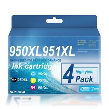 GATAPO 4PK 950XL 951XL Ink Cartridge For HP OfficeJetPro 8600 8610 8620 8100