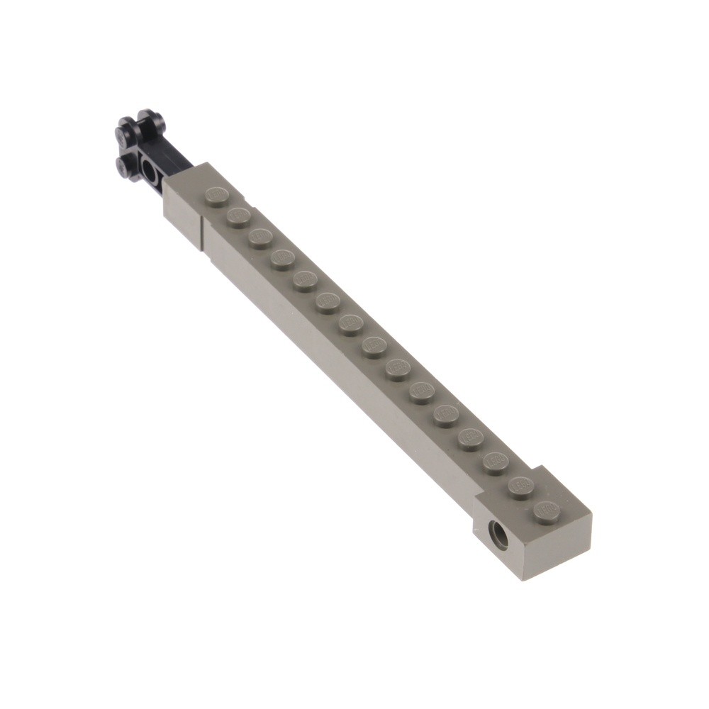 1X Lego Crane Arm 2X16X1 Old Dark Gray 16L Boom Lift Arm Black 2351 2350B