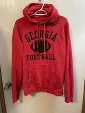 Nike Georgia Bulldogs Football Pullover Hoodie Mens SZ Medium Tailgate