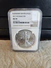 2017 W Burnished Silver Eagle NGC MS 70 Brown Label