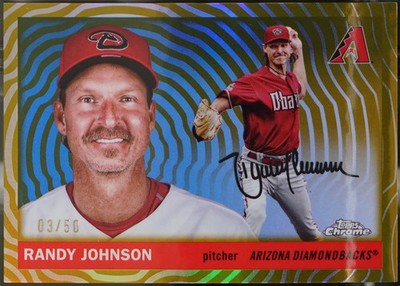 2025 Topps Chrome Platinum - Gold Vibrations #326 Randy Johnson /50 NM