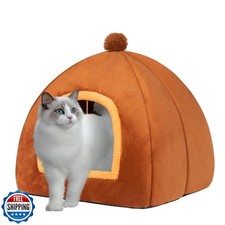 RUONARIER Cat Bed Cave for Indoor Cats,Cat House Tent Bed with Re