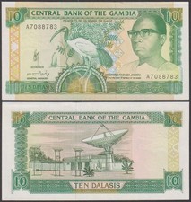 Gambia, 10 Dalasis, ND (1991-95), UNC, P-13