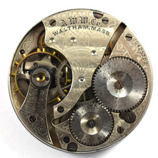 Vintage Waltham Grade 610 16s 7J OF Pocket Watch Movement lot.wn