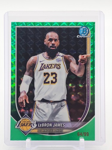 LEBRON JAMES 2025-26 BOWMAN CHROME BRIEFING GREEN GEOMETRIC /99 #BCV-121 Q7468
