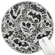Hancynir Goth Bat Floral Mouse Pad for Desk, Gothic Small Cute Mousepad with ...