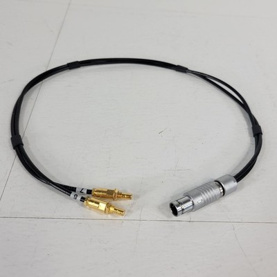 Fisher 103 4-Pin Push Pull Male To Two Straight RF SMB Jacks Male 20'' Cable