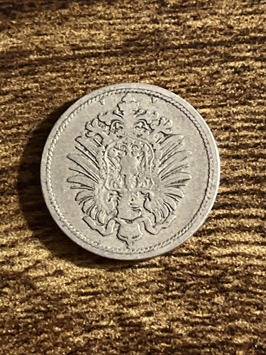1889 Deutschland Deutsches Reich 10 Zehn Pfennig tatsächliche Münze TB325* - Bild 2 von 3