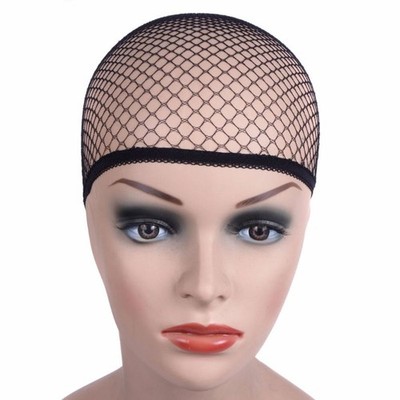 Women Men Open Ended Hood Snood Hat Hollow Out Weaving Mesh Hair Net Wig Cap