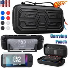 Nintendo Switch 2 Carry Case Screen Protector Travel Case Hard EVA Shell- - /