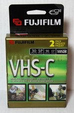 Fuji film 2 Pack VHS-C Video Cassette Tapes VHS-C Camcorders TC-30 New Sealed