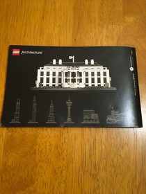 LEGO ARCHITECTURE THE WHITE HOUSE 21006 100% Complete - with BOX & MANUAL