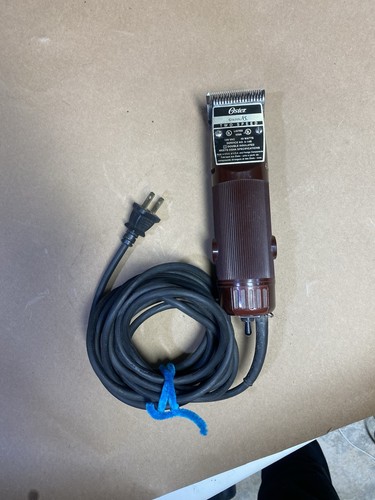 Vintage 1987 Oster Golden A5 2-Speed Clippers  #10 Blades Tested Excellent Shape