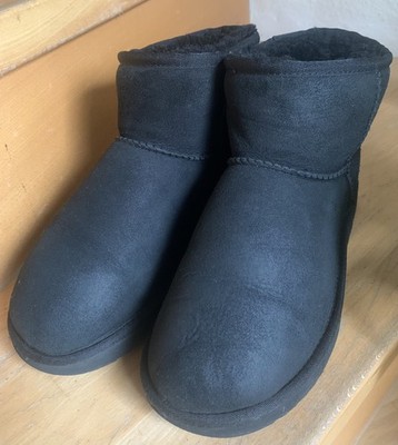 UGG Boots gebraucht Größe 38 schwarz Lammfell Winterschuhe original 