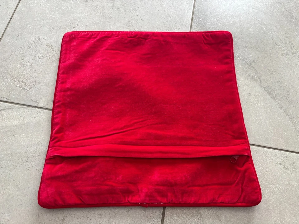 NUEVA Funda de Almohada de Lana Punta de Aguja Isla de Madera Roja Faro Maine 14"x14" Foto 3 de 3