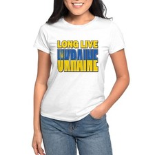 CafePress Long Live Ukraine T Shirt Women's T-Shirt 906106478 