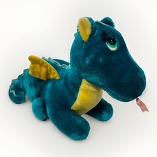 Fun Farm Dakin 1987 Vintage Green Plush Puff The Magic Dragon 15" Stuffed Toy