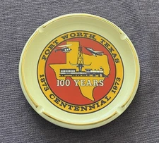 May Advertising Co. Cigar /Cigaratte Ashtray, Fort Worth TX 100 Years