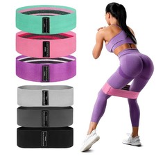 3Pcs Fabric Resistance Hip Booty Bands Glute Thigh Elastic Workout Squat Circle