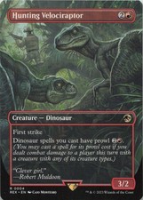 Hunting Velociraptor [Borderless] #4 Prices | Magic Jurassic World