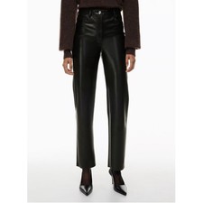 Aritzia Wilfred Melina Faux Leather Pants Black Size 4