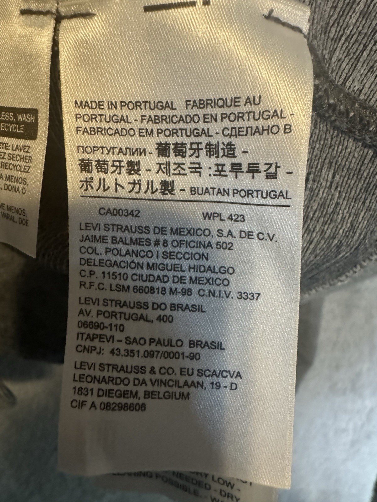 Levi's Mens Jacket Grey Medium Engineered Trucker… - image 5