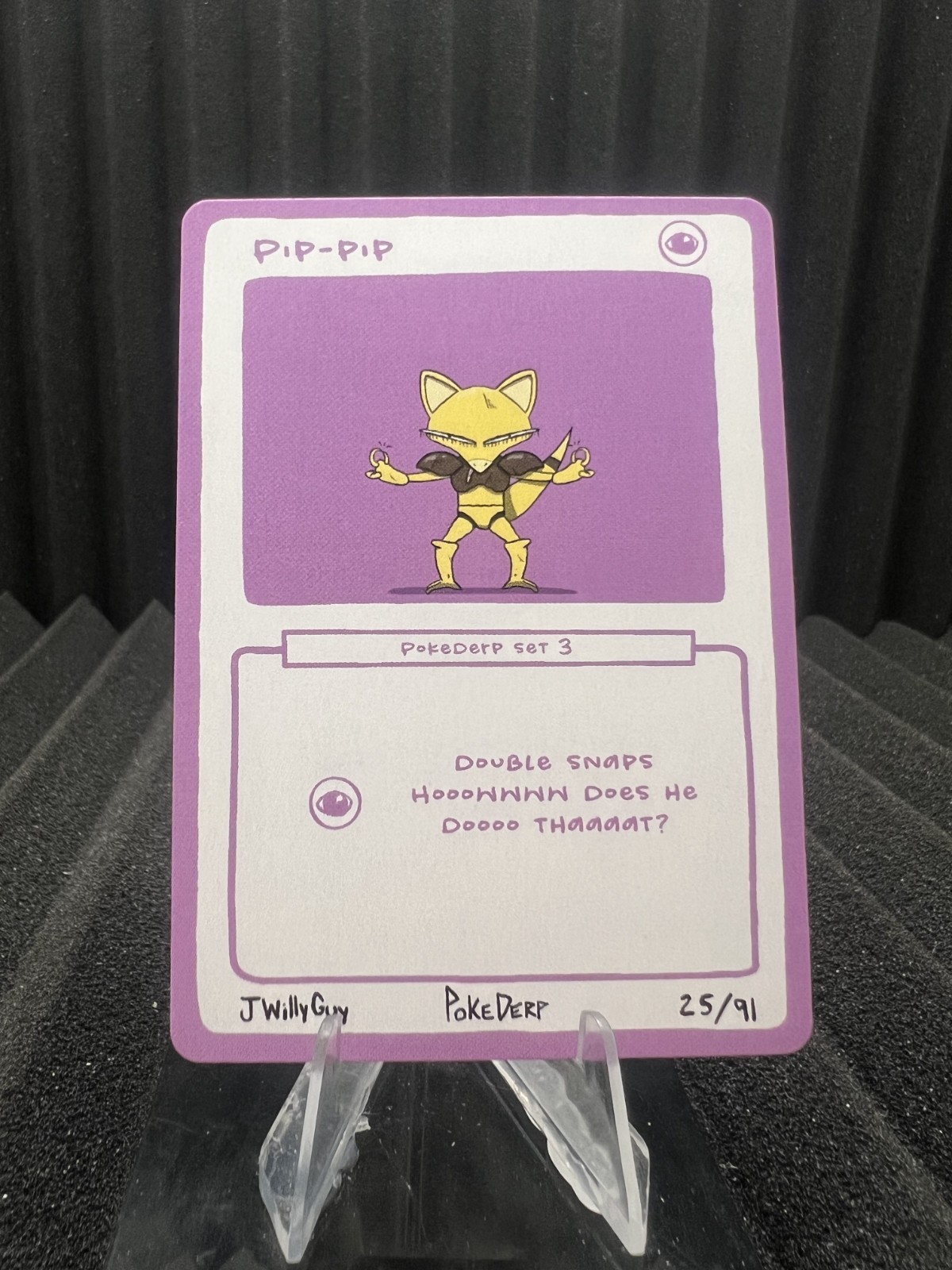 Pip-Pip (Abra) 25/91 - Pokederp Set 3 Fan Art - Pokemon