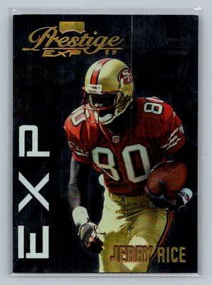 1999 Playoff Prestige EXP Reflections Gold #EX89 Jerry Rice HOF /1000 49ers