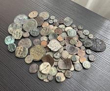 Lot 100 Ancient coins -- Greek Roman Byzant Islamic -- LOW GRADE UNCLEANED #A983