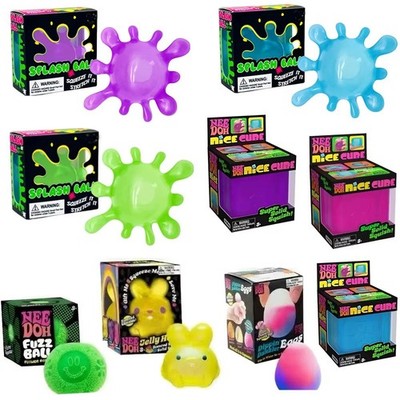 Stressabbau Squishy Squeeze Ball Netz Spielzeug mit Perlen 7 cm