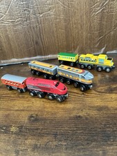 Circo Wooden Train Passenger Circo Line Lot of 6 Thomas Tank, Brio VGUC