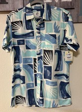 NWT Men's O'Neill Printed Collared Button Down Shirt, Size Small