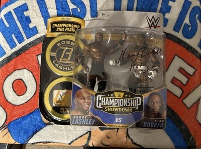 WWE Championship Showdown #2 Bobby Lashley & King Booker Boxed Signed