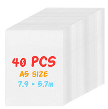 40 Pcs Shrinky Dink Sheets Kit 7.9x5.7" Shrink Art Paper Plastic Craft Sheets