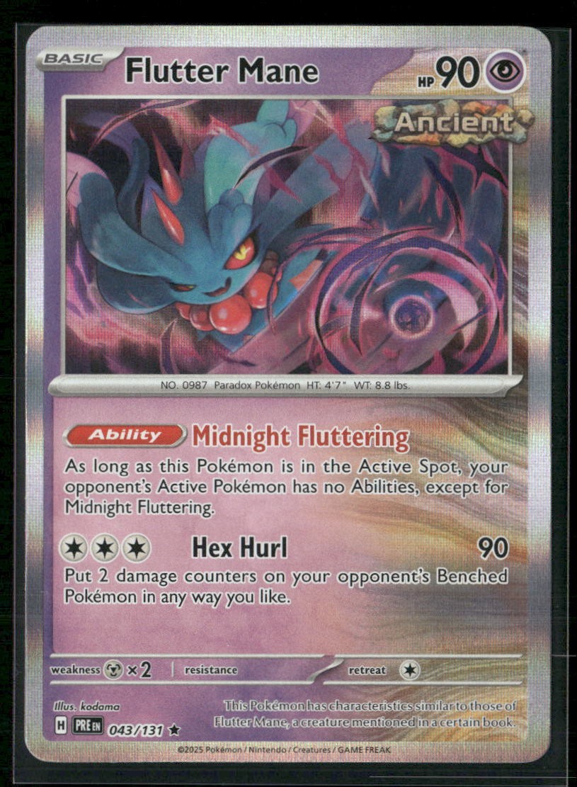 Flutter Mane SV: Prismatic Evolutions 043/131 Holo NM