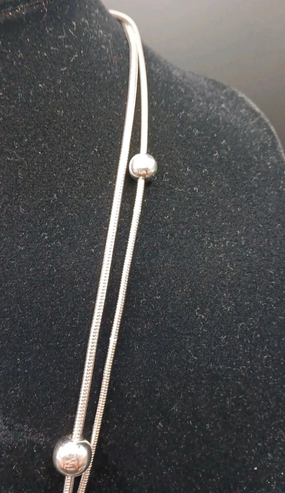 Collar Alfani Y Gota Serpiente Multicadena Tono Dorado Borla Bola Cuentas Foto 4 de 4