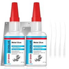 Metal Glue, 30gx2 Metal Glue Clear for Metal Repair,Fast-Curing  Weatherproo...