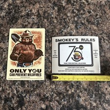 Smokey The Bear Fridge Magnets (Set of 2) Prevent Wildfires   Smokey Wildfire