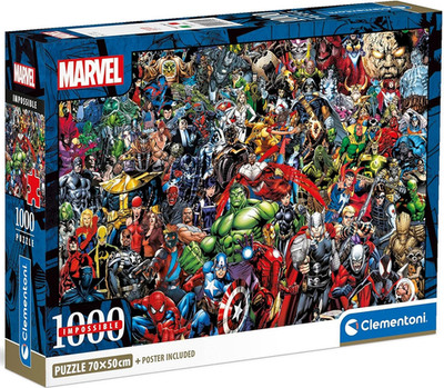 NEW Clementoni Jigsaw Puzzle 1000 Pieces High Quality Impossible Marvel