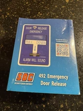 SDC Pull Station 492 Emergency Door Release Blue Pull Down Security Door Control