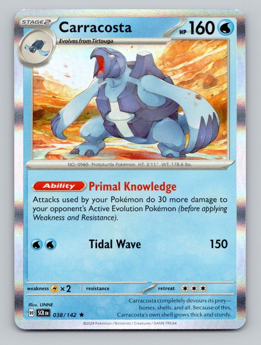 Holo Carracosta 38/142 Rare Stellar Crown Pokemon