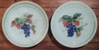 Vintage 1930s German Black Forest 8 Inch Plates Majolica Grapes Set of 2  — photo 1