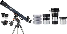 - Astromaster 90EQ Refractor Telescope - Refractor Telescope for Beginners - Adj