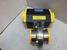 TOP FLO-TS SERIES 3" RACK & PINION ACTUATOR 316L SANITARY VALVE S0425 #77