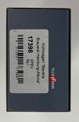 Tillig 17398 TT Kühlwagen „Bavaria Brauerei Hamburg-Altona“ Ep. I KPEV | Zustand: Neu