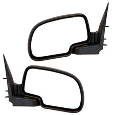 For Chevy Silverado Pickup Truck, Tahoe Yukon Manual Rear View Mirror SET PAIR